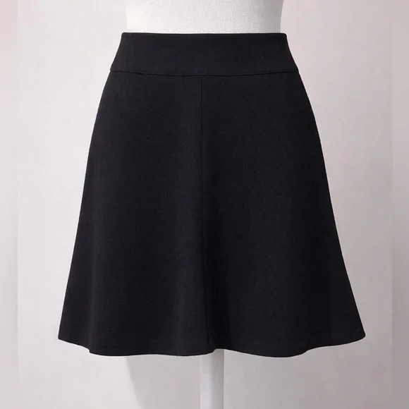 CHANEL Classic Wool Black A-Line Skirt - Picture 1 of 5